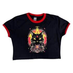Crop Top Gato Negro